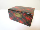 Antique Tartanware Hinged Box With Clasp Caledonia John Wight