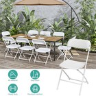 20-pack Plastic Folding Chair Indoor Outdoor Metal Frame 350lb Capacity