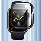 For Apple Watch 40 41 44 45 49mm Hard Case With Tempered Glass Screen Protector