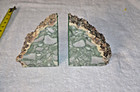  Vintage Marble Rock Bookends 