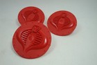 Vintage Gi Joe 1986 Cobra Stun Wheel Covers Original Hasbro Parts