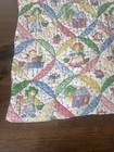 Vintage Strawberry Shortcake Handmade Baby Quilt Crib Nursery Blanket 36   x48   