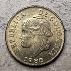 1965 Colombia 2 Two Centavos - 1 830 000 Mintage - Columbian - World Coin
