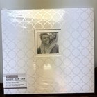 K company 12 X 12 Scrapbook Album Front Photo Window New White Pearl Quatrefoil