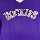 Vintage 1995 Colorado Rockies Mlb Ringer Tee Venus Purple Youth Xl Robert 66 Usa
