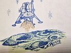 Usps Rare Fdc   1371 Henry Hand Painted Apollo 8 Moon Orbit