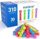 310 Pieces Metene Lancets 30 Gauge For Diabetes Blood Sugar Glucose Test  Sealed
