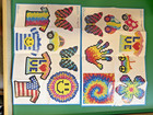 Lot Of Colorful Perler Fuse Beads With Peg Boards  Pattern   Design Guide  Paper