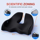 Benazcap X Large Memory Seat Cushion For Office Chair Ergonomic Cushions Butt Pi