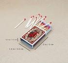Set Of 8 Match Box Vintage Lion Label Retro Old Matches Boxes Re-print Holder