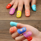Sewing Thimble Breathable Protective Silicone Finger Thimble Finger Cover Caps Q