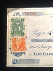 1870 Used Check W nevada Revenue  Agency Of The Bank Of California  Gold Hill