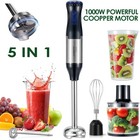 Immersion Blender 5 In 1 Hand Blender Max 1000w Heavy Duty Motor  5 Speed Mode