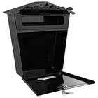 Serenelife Wall Mount Locking Mailbox Galvanized Steel 14 1in X 13 2in X 5 2in