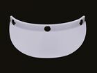 Nos Vintage 3 Snap White Visor For Open Face Motorcycle Helmet - Ahrma