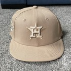 New Era Houston Astros Fitted Hat Leopard Brown 2017 World Series Size 7 Mlb