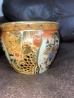 Antique Large Chinese Oriental Asian Pot Porcelain Fish Bowl Planter Jardiniere