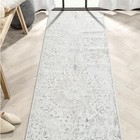  Kitchen Runner Rug  Washable Non Slip Multi-print Grey Rug With Rubber 