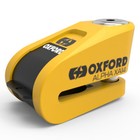 Oxford Alpha Xa14 Security Motorbike Alarm Disc Lock - Yellow black
