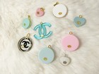Lot Of 9 Chanel Buttons And Zipper Pulls