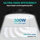 4pack 300w Ufo Led High Bay Light 300watt Factory Warehouse Industrial Gym Light