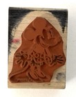 Classic Minnie Mouse Rubber Stamp Wood Mount Rubber Stampede 1 75x2 25 