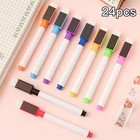 24 Pcs Magnetic Dry Erase Markers  Fine Tip Point Whiteboard Markers With Erases