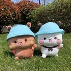 Panda Bear Plush Toy Cute Bubu Dudu Stuffed Animal Soft Cartoon Doll Home Decor 