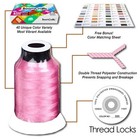 New 40 Spools Embroidery Thread Match Se400 Brother   Singer Machine 550yard