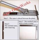 Cascade 90   Lil Notcher For Easy Stained Glass Framing W  Zinc Copper Brass Came