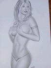 Savage Rogue Original Comic Book Cover Art Sexy Sketch Pinup X-men Land Drawing 