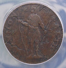 1788 Colonial Copper  massachusetts  Cent Anacs F12 Details  989 Fine Ecc c  Inc
