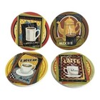 Thirstystone 4piece Sandstone Coaster Set 4 25 Natural Absorbent Cork Bottom New