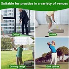 Retractable Golf Swing Aid W rhythm Click Sound Golf Grip Trainer Speed Training