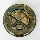 4  Antique Vintage Solid Brass Compass Marine Nautical Working Sundial Best Gift