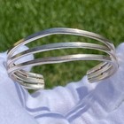 Vintage Sterling Silver Mexico Cuff Bracelet Signed - I Think Taxco