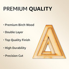 2 Pack Official Greek Wooden Letters For Crafts  Delta - 2  Classic Font Double 