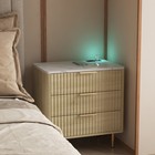 Modern Nightstand Bedside Table Side End Table With Storage Cabinet For Bedroom