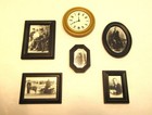 Playmobil 5300 5305 Victorian Mansion Decoration Photographs Clock Euc Lot Of 6