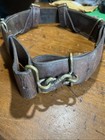 Ww1 Scottish Military Thick Leather Belt With Snake Buckle
