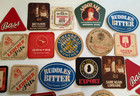 24 Lot Beer Drink Coasters Paper Cardboard Assorted Vintage Pub Bar