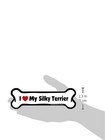  Company I Love My Breed Bone Shaped Pet Magnet  Removable Magnets For Cars  