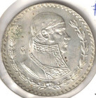1958 Mexico Uncirculated Silver One Peso Coin  4