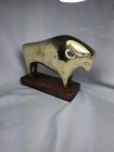 Vtg Mcm Italian Modernist Brass Bull Sculpture By Sarreid Ltd 