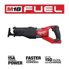 Milwaukee M18 Fuel Super Sawzall Reciprocating Saw W  18v Brushless 12ah