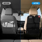 Tactical Car Seat Back Organizer With 5 Detachable Molle Pouch Flag Universal
