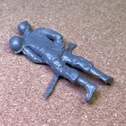 Marx Toys Wwii Battleground Gray German Dead Infantry Soldier  Vtg Army Men