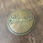 Vintage Cut Glass Powder Jar Antique Dresser Vanity Trinket Box Metal Lid