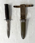 Original Ww2 Blade Marked Utica M3 Fighting Knife With Early M8 Scabbard