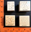 Vintage 94  97  Stampin  Up   lot Of 4  3 Itty Bitty 1 Happy Winter Rubber Stamp